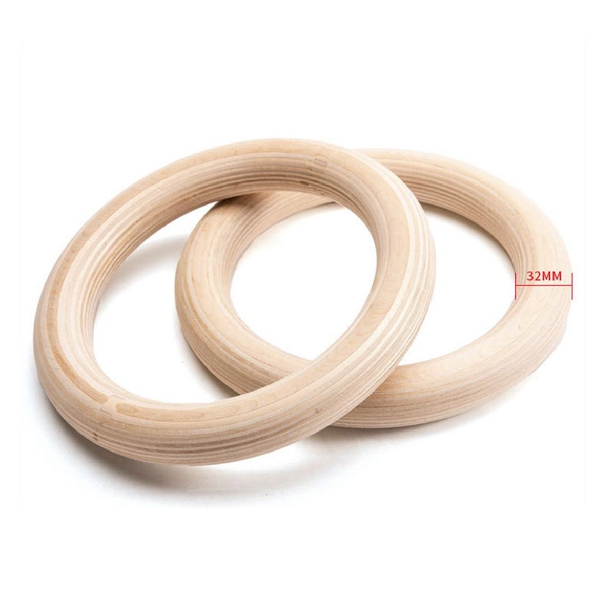여름 세일 2개 세트 나무 휴대용 체조 링 홈짐 근력  - Gymnastic Ring Wood 리뷰 및 가격