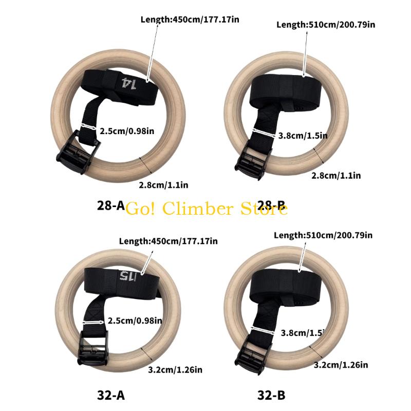 Q84C 조정 가능한 스트랩이있는 조정 가능한 목재 체 - Gymnastic Ring Wood 리뷰 및 가격