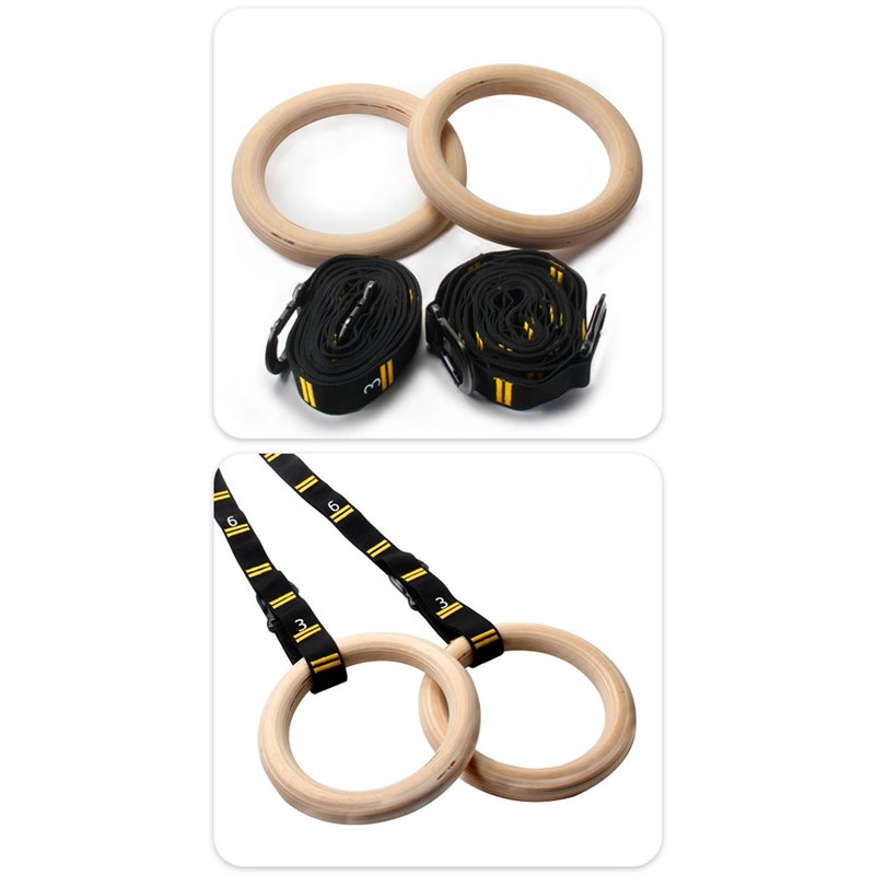 1.25인치 숫자가 새겨진 스트랩 링 나무 체조 링 칼 - Gymnastic Ring Wood 리뷰 및 가격